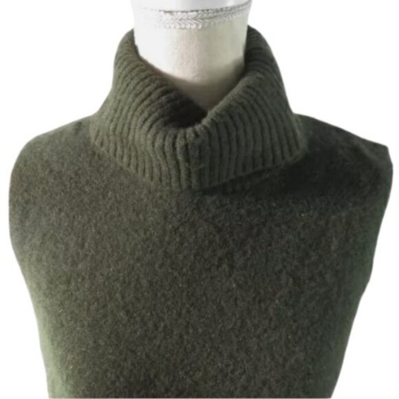 Cynthia Rowley green sleeveless turtleneck tunic sweater size XS - Picture 2 of 8